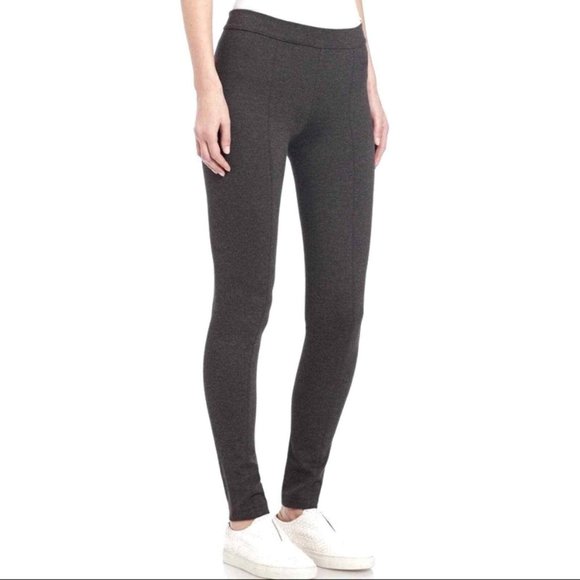 Vince Womens Ponte Knit Seamed Leggings Charcoal Gray Stretchy size Medium - Picture 14 of 14